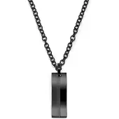 Lucleon Stijlvolle Gunmetalkleurige Stalen Ketting