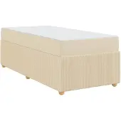vidaXL Bedframe Crème 90 x 200 cm Stof
