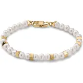 Lucleon Ocata | Goudkleurige Armband met Parels