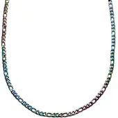 Lucleon Curtis Amager Regenboog Figaro-schakelketting