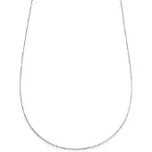 Lucleon Essentials | 1 mm Zilverkleurige Ketting met Rechthoekige Venetiaanse Schakels