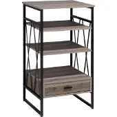 Beliani KEENE - Boekenkast - Taupe - Vezelplaat