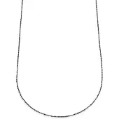 Lucleon Essentials | 1,6 mm Gunmetal Zwarte Ketting met Bolletjes Schakels