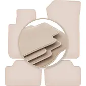 Premium beige vloermatten voor: BMW X1 E84 SUV 2004-2011