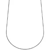 Lucleon Essentials | 1 mm Gunmetal Zwarte Ketting met Slangenschakels