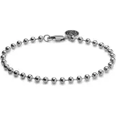 Lucleon Essentials | 4 mm Zilverkleurige Ketting met Bolletjes Schakels