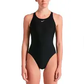 Nike Solid Swimsuit Zwart US 28 Vrouw