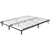 Beliani BASIC - Vrijstaande lattenbodem - Zwart - 160 x 200 cm - Staal