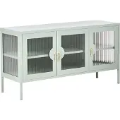 Beliani GLEORA - Dressoir met 3 deuren - Mintgroen - Staal