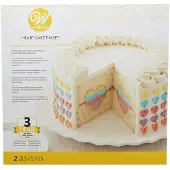Wilton Heart Tasty-Fill Pan Set - Taartpan voor Hoge Taarten - RVS