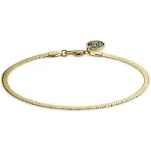 Lucleon Essentials | 3 mm Goudkleurige Armband met Visgraatschakels