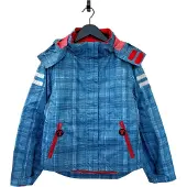 Ducksday – jas – 3-in- 1 jas - regenjas - waterdicht - unisex – blauw- maat 134-140- 10 jaar