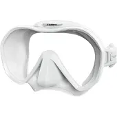 Tusa Zensee – Premium duikmasker met geïntegreerde lens, panoramisch zicht, lichtgewicht ontwerp en comfortabel draagcomfort – Wit – M1010 QW