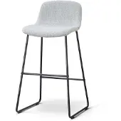 Nolon Nino-Mats barkruk grijs melange - zwart onderstel - 75 cm