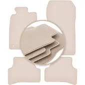 Premium beige matten voor: Mercedes CLK W208 coupé 1997-2003