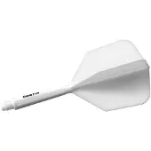 Cuesoul ROST 77 Solid White Big Wing - Dart Flights