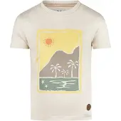 Koko Noko T-shirt ecru Jongens Stretchkatoen Ronde hals Printopdruk - maat 128