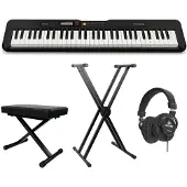 Casio CT-S200 Casiotone Black keyboard starterset Deluxe