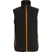 Regatta Heren Navigate Fleece Gilet (Zwart/Oranje Pop)