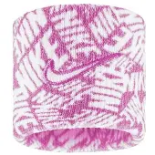 Nike Klassieke Swoosh Dri-FIT Polsband (Roze/Wit)