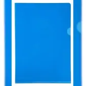 Exacompta 10x Pak van 10 L mappen - gladde en stevige PVC 13/100e - A4 - Blauw - 660525E