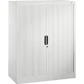 C+P Omnispace rolluikkast, 3 OH, afsluitbaar, B 1000 x D 420 x H 1230 mm, staal/kunststof, lichtgrijs