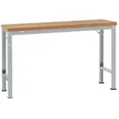 Manuflex werkbank Profi speciaal, tafelblad kunststof, 2000 x 700 mm, lichtgrijs