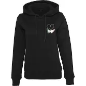 Miss Tee Sweatshirt 'Kicks Love' groen / pink / zwart / wit