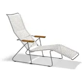Houe CLICK Ligbed Bamboe Armleuningen Stalen Frame