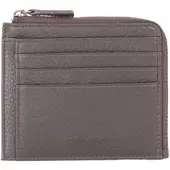 Valentino Leren Kaarthoes Sodaro Card Case Moro Donkerbruin