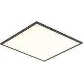 QAZQA LED Paneel Zwart Vierkant Incl. LED 3-Staps Dimbaar - Reeves