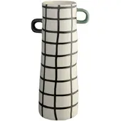 Asa selection Vaas Rayu Chequered Black 10 x 28 cm