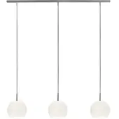 Casablanca Glazen hanglamp Ball, dimbaar, wit / opaal, Woon-/ Eetkamer, Glas, Design, hanglamp