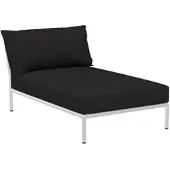 Houe Loungeset Level 2 Chaiselong Frame Muted White Cushion Char
