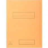 Exacompta 2-Flap map 335002E Licht oranje Karton 24 x 32 cm 250 Stuks