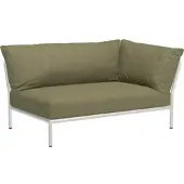 Houe Loungeset Module Level 2 Corner Right Leaf Muted White