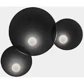 LedsC4 Trip Triple Wandlamp Small|Big|Small | Black