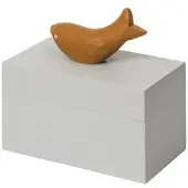 Ferm Living Opbergbox Harbour Fish Mist Blue/Aged Gold