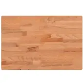 vidaXL Wastafelblad 60x40x4 cm massief beukenhout