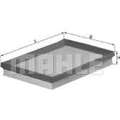 MAHLE ORIGINAL LX 1259 Luchtfilter