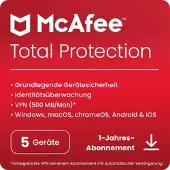 McAfee Total Protection [5 apparaten - 1 jaar].
