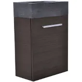 Wiesbaden Fonteinkast vision met hardstenen fontein 40 cm grey oak