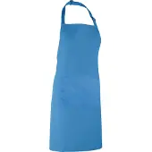 Premier Dames/Dames Kleuren Bipschort Met Zak / Werkkleding (Pakket van 2) (Saffier)