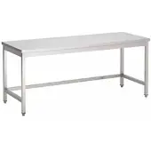 Gastro-Inox RVS werktafel zonder onderblad, 900(l)x700(d)x850(h)mm