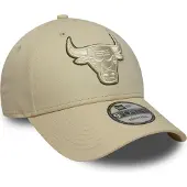 New Era Chicago Bulls NBA Team Outline Light Beige 9FORTY Pet