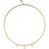 GUESS halsketting Borboleta 16-18" Borboleta & 4G Charm Yellow Gold goudkleurig