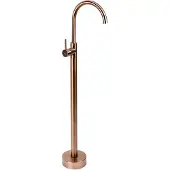REA - Lungo - Vloerstaande Wastafelkraan - Geborsteld Koper - 96X20X107,5Cm