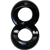 Zizi Dubbele cockring Cosmic - zwart