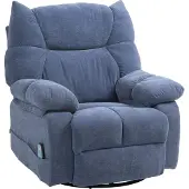 HOMCOM relaxfauteuil met massagefunctie. Televisiezetel met warmtefunctie