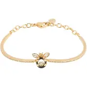 Swarovski Armband goud / zwart / wit